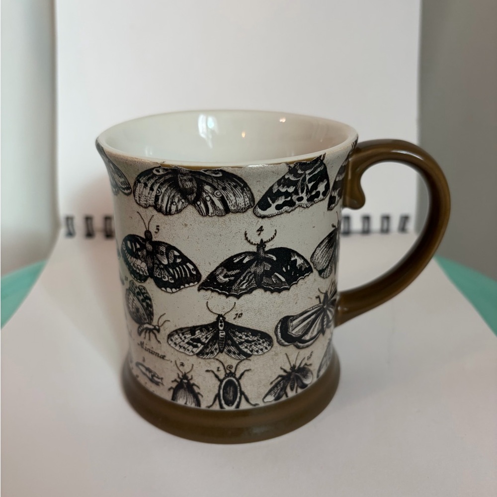 John Derian for Target Moth Stoneware Coffee Tea Hot Chocolate Mug